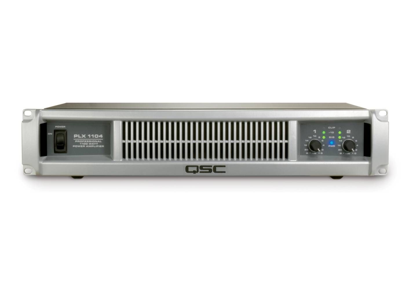 QSC PLX1104 Lightweight PowerLight Amplifier 2x550W @ 4ohms 2U
